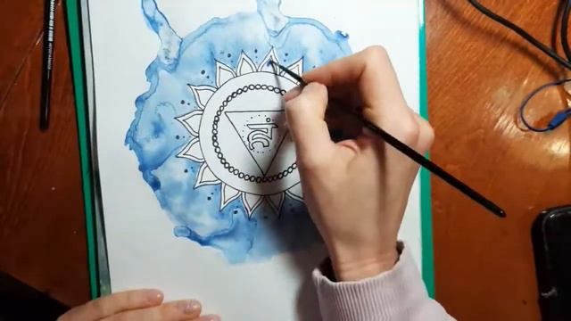 Чакра Вишуддха. Рисование для души. смотреть онлайн