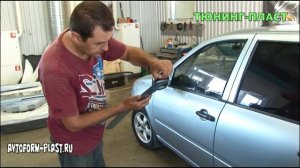 Установка молдингов Калина Спорт.