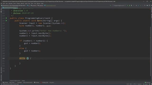 Intro to Java Chapter 05 Exercise 14 - Compute the Greatest Common Divisor смотреть онлайн