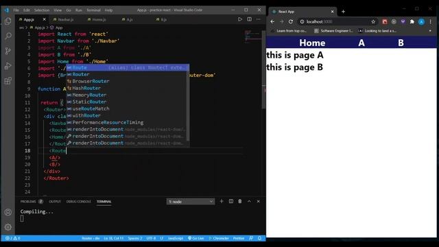 React Router Tutorial смотреть онлайн