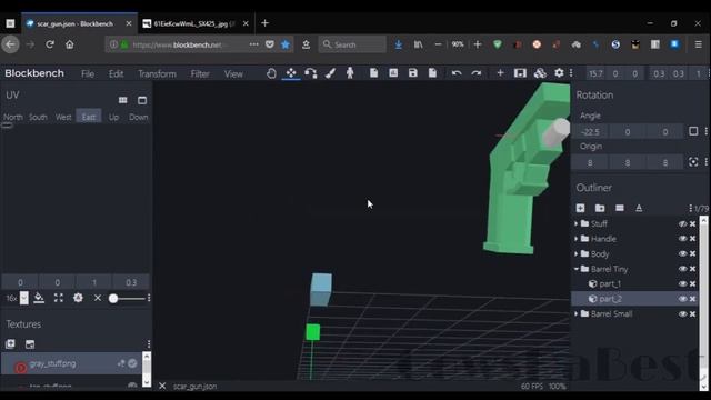 Making A Laser Gun Model Using Blockbench! [Minecraft Java Editon 1.13] | Making Models #1 смотреть онлайн