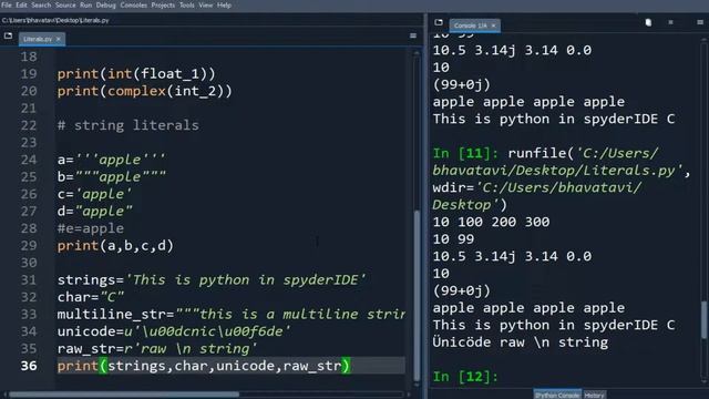 107. Literals in Python with Code || String, Float, Boolean Literals Programming Tutorials смотреть онлайн