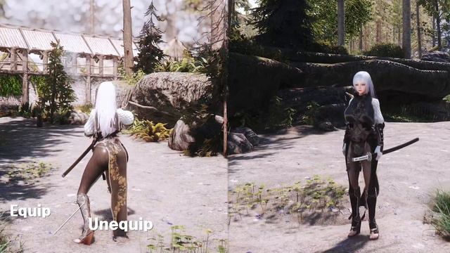 SKYRIM MOD I SkySA Yamato Moveset I Equip I Blocking смотреть онлайн