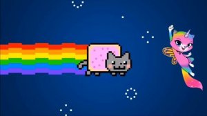 ✨ Нян Кэт и Радужно бабочково единорожная кошка, Nyan Cat and Rainbow Butterfly Unicorn Kitty