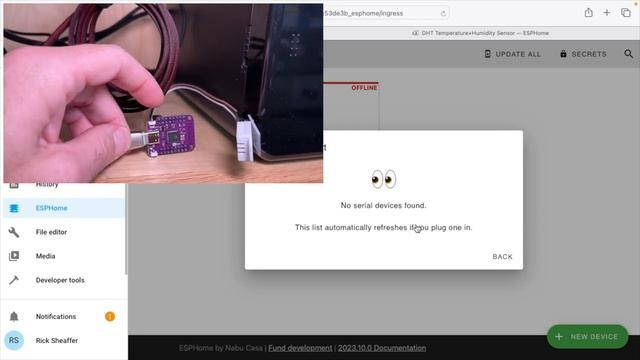 Home Assistant ESPHome Setup (using DHT22 Sensor)