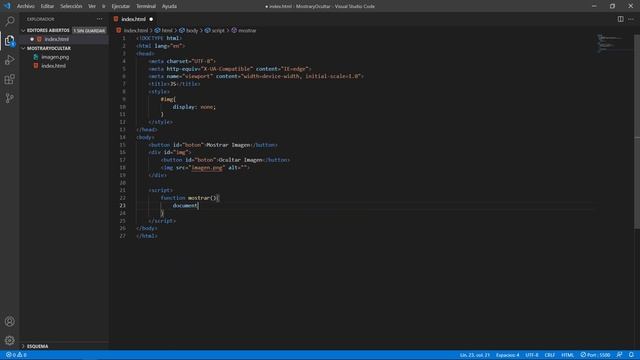 Mostrar y Ocultar contenido con JavaScript смотреть онлайн