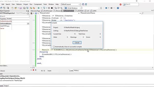 Criando um Servidor Rest/Json no Delphi II - Parte 3 смотреть онлайн