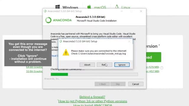 Troubleshooting - Anaconda Installation (Windows) смотреть онлайн