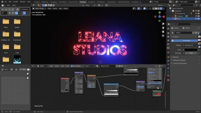 How to make 3d Logo cinematic trailer in blender смотреть онлайн