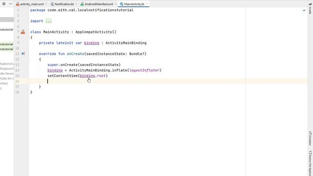 Schedule Local Notifications Android Studio Kotlin Tutorial смотреть онлайн