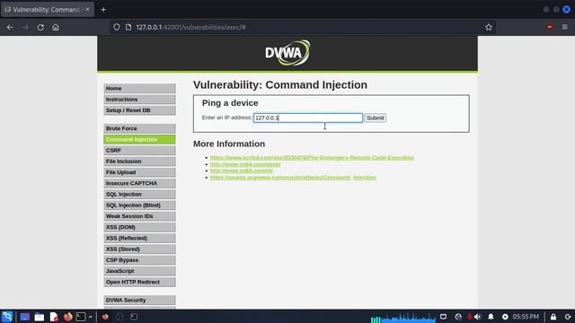 DVWA Part 1 Command Injection (low/med/high) смотреть онлайн