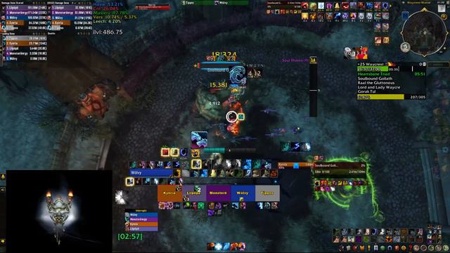 Waycrest Manor M+25, Enhancement Shaman (Tyrannical, Volcanic, Sanguine) смотреть онлайн