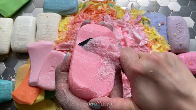 ASMR cutting 28 soap cubes смотреть онлайн