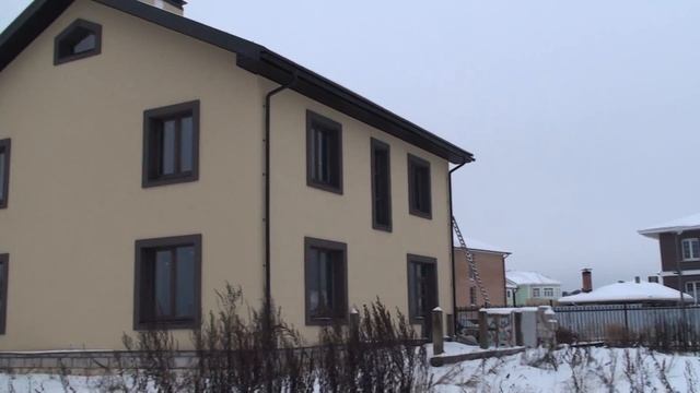 Нахабино, посёлок Артек, штукатурка газобетонного дома, декоративная штукатурка Церезит смотреть онлайн