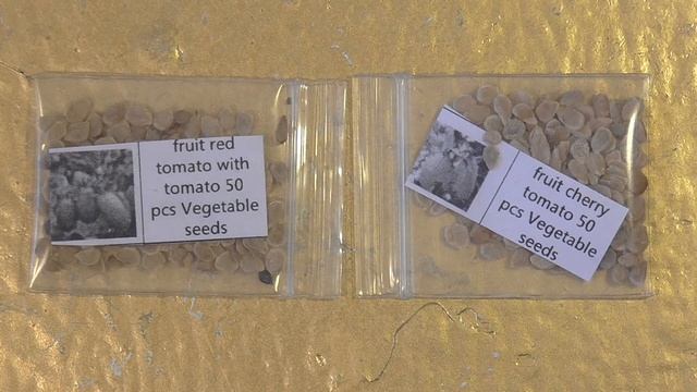 Семена почтой из Китая - Семена красного помидора и Семена жёлтого помидора смотреть онлайн
