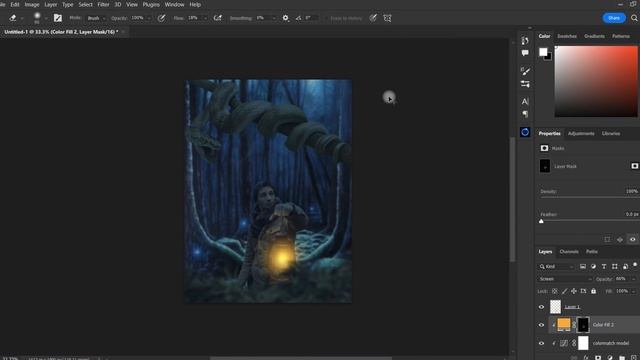 "Dangerous Forest" Photo Manipulation Speed Art | Photoshop смотреть онлайн
