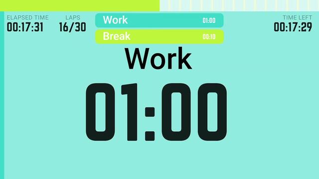 Interval Timer 60 Seconds / 10 Second Rest (60/10) - 8 Rounds смотреть онлайн