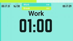 Interval Timer 60 Seconds / 10 Second Rest (60/10) - 8 Rounds