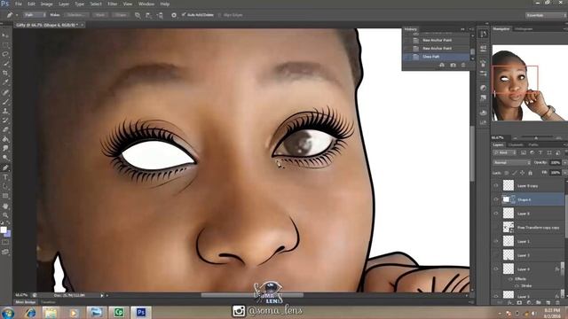 How To Make A Cartoon picture with Adobe Photoshop CS 6 смотреть онлайн