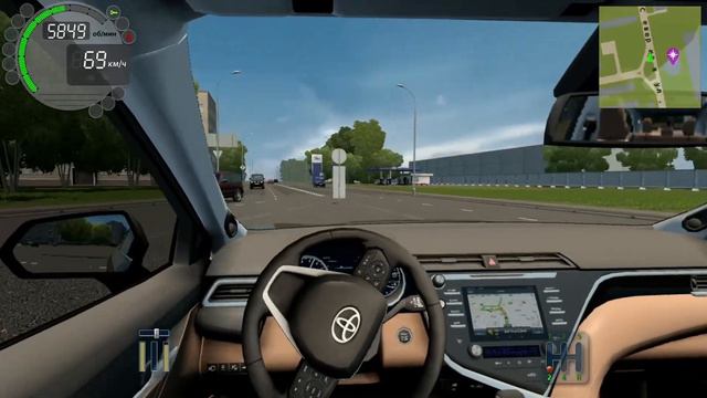 Шашки  на камри 3.5 на чипе в City Car Driving
