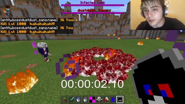 Infected sans vs AU Undertale / Minecraft / ( UNDERTALE BATTLE ) смотреть онлайн