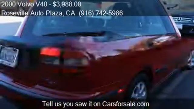 2000 Volvo V40 Base 4dr Turbo Wagon For Sale In Roseville, C