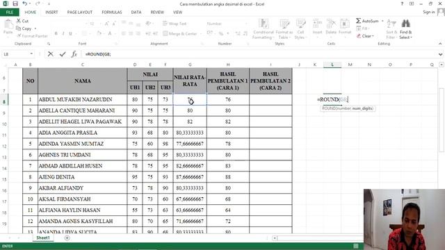 Cara Membulatkan Nilai Atau Angka di Ms Excel смотреть онлайн