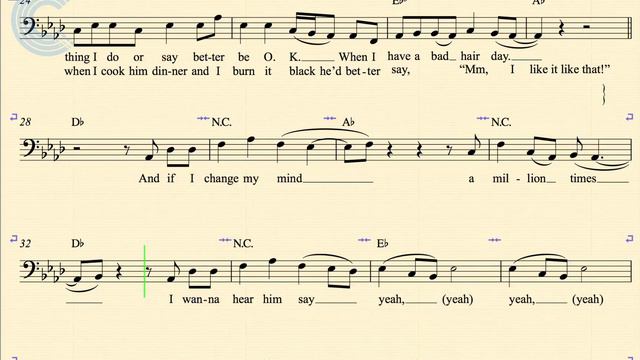 Bassoon - Any Man of Mine - Shania Twain - Sheet Music, Chords, & Vocals смотреть онлайн