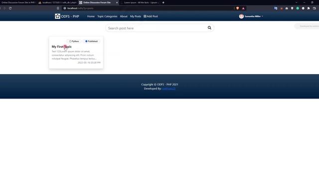 Online Discussion Forum Site in PHP DEMO смотреть онлайн