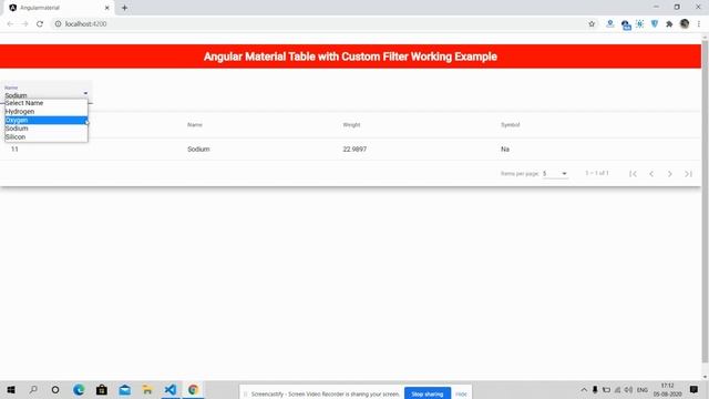 Angular Material Table with Custom Filters смотреть онлайн