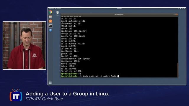 How to Add a User to a Group in the Linux Command Line | An ITProTV QuickByte смотреть онлайн