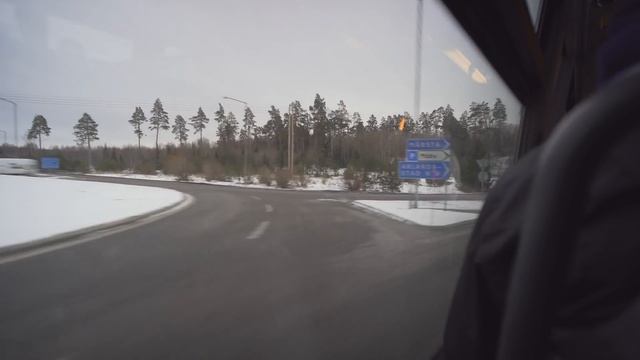 Sweden, Stockholm, Bus 583 Ride From Arlanda T2 To Märsta Station