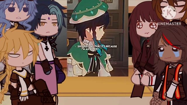 Liyue harbor react to Venti || Lantern rite || Genshin impact react смотреть онлайн