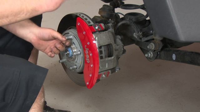 Jeep Wrangler MGP Brake Caliper Cover Red Silver Front Jeep Logo/Rear Grille 07-17 Installation смотреть онлайн