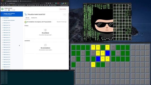 Visualizing a matrix build with self-hosted GitHub Action runners смотреть онлайн