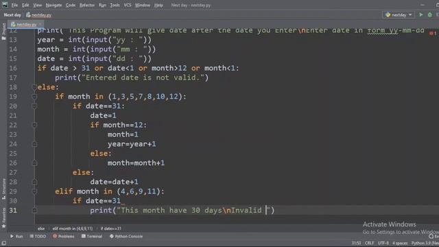 Next day| Calender | Basic python | Python Exercise | Encodify смотреть онлайн