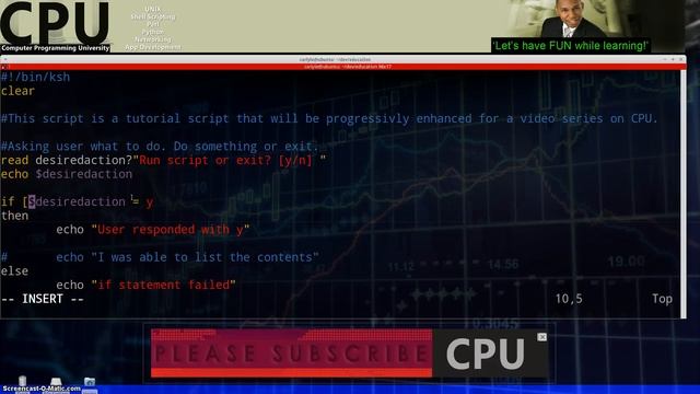 UNIX Detailed scripting tutorial part3 смотреть онлайн