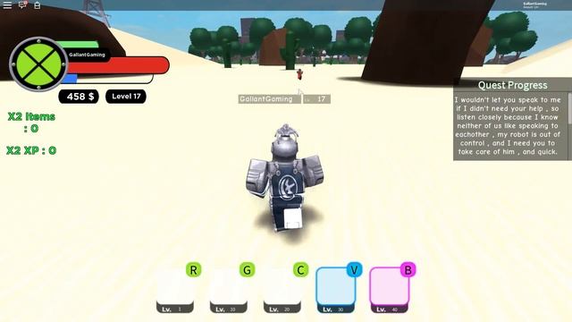 Fighting The Giant Robot Boss (Vilgax Quest) in Roblox Blox Ten Insomnia смотреть онлайн