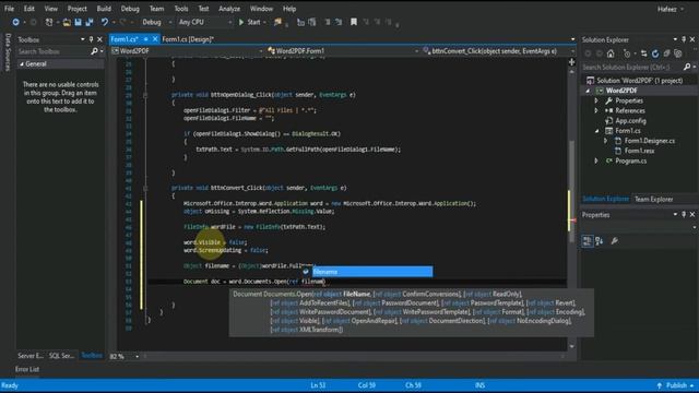 How to convert Word documents to PDF file in C# Application смотреть онлайн