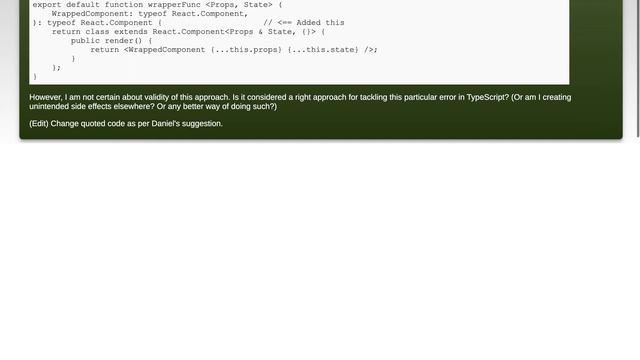 Type annotation for React Higher Order Component using TypeScript смотреть онлайн