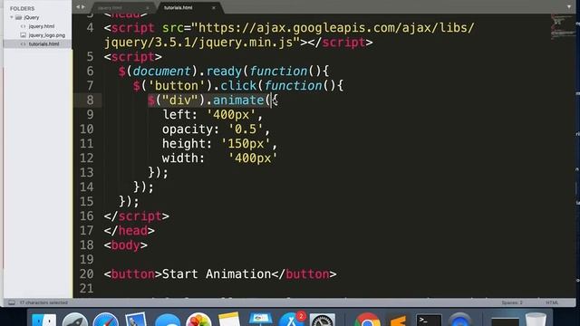 7- jQuery Tutorials jQuery Effects Animation смотреть онлайн