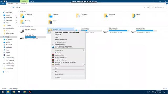 How to delete/remove Power ISO drive | An error occured while ejecting CD drive in windows 7/8/10 смотреть онлайн