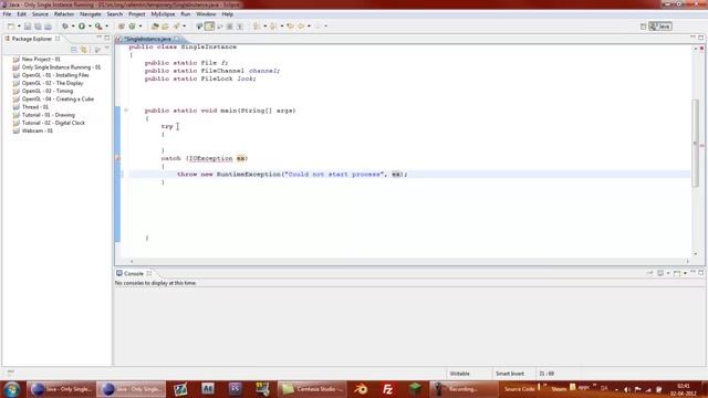 Java Tutorial - Make sure only one instance of your program is running смотреть онлайн
