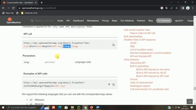 Python | API Abfrage 'Wetter' | смотреть онлайн