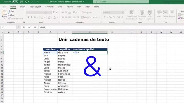 Cómo unir cadenas de texto en Excel y libreoffice Calc смотреть онлайн