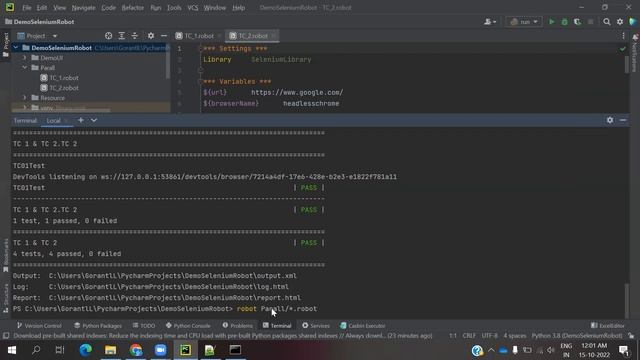Python Robot Framework For UI Part 25: How to Run Parallel Test execution In Robot Framework смотреть онлайн