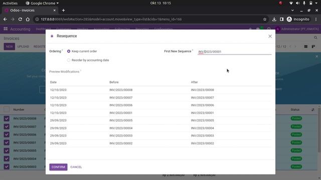 [Odoo 16] Accounting 17 - Invoice Resequence смотреть онлайн