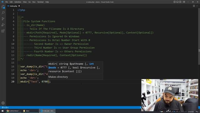 Learn PHP 8 In Arabic 2022 - #083 - Is_Dir, MkDir, RmDir смотреть онлайн