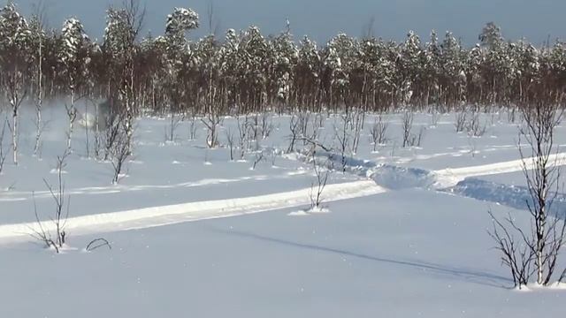 Ямаха Викинг 540 - 4 по глубокому снегу. смотреть онлайн