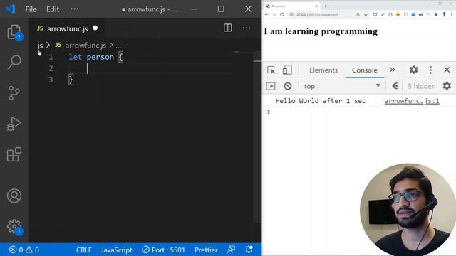 JavaScript ES6 Arrow Functions Tutorial | JavaScript ES6 Tutorial смотреть онлайн